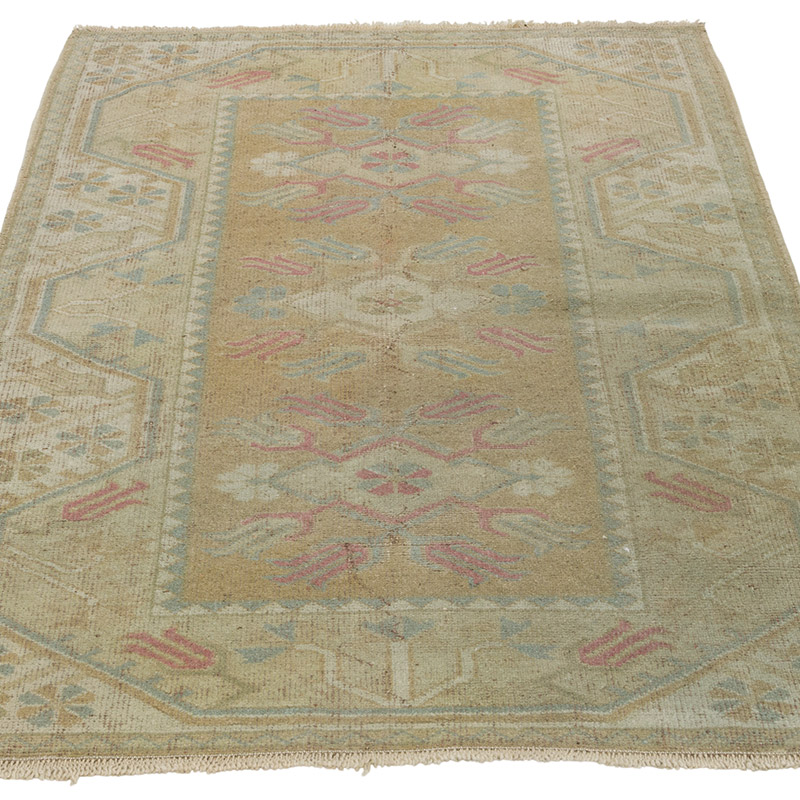 El Dokuma Vintage Halı - 83 cm x 126 cm - K0086515