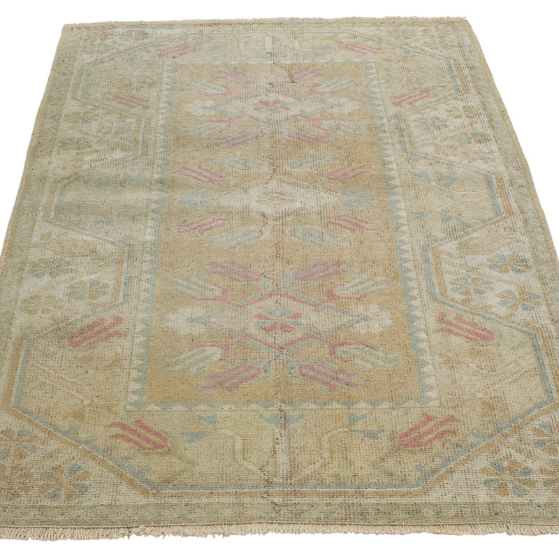 El Dokuma Vintage Halı - 83 cm x 126 cm - K0086515