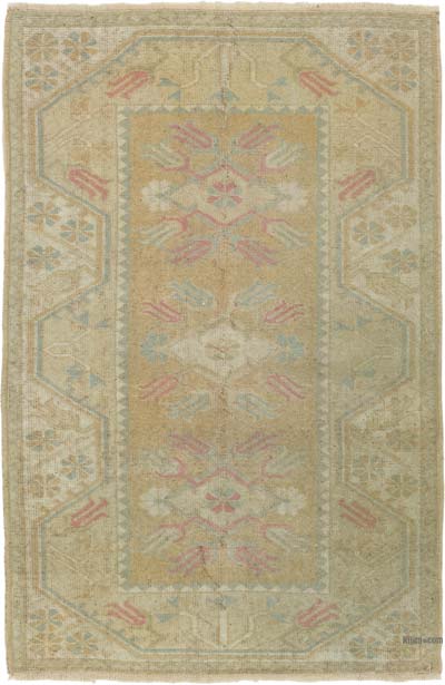 Vintage Turkish Hand-Knotted Rug - 2' 9" x 4' 2" (33" x 50")