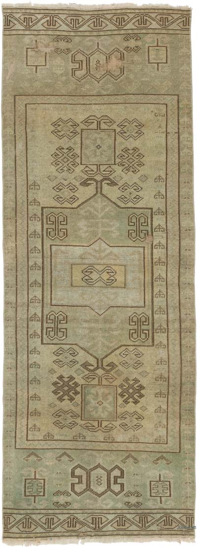 Vintage Turkish Hand-Knotted Runner - 2' 4" x 6' 1" (28" x 73")