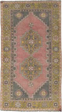 Alfombra Vintage Turca Anudada a Mano - 118 cm x 212 cm