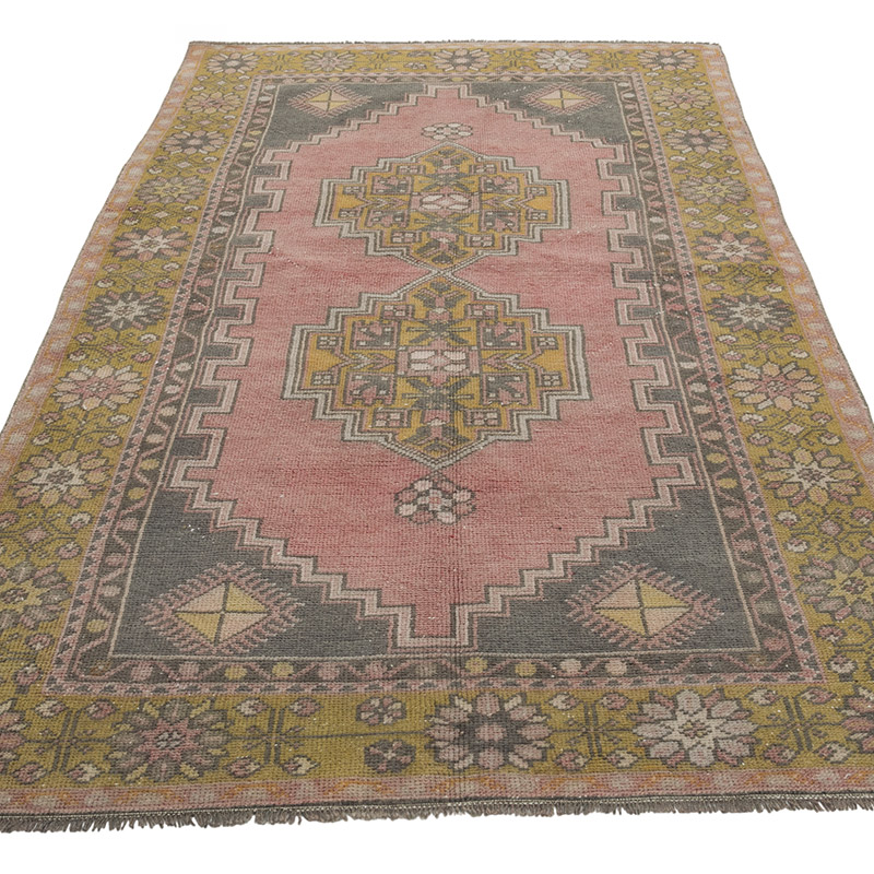 El Dokuma Vintage Halı - 118 cm x 212 cm - K0086517