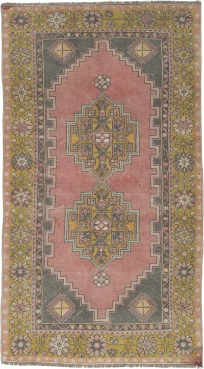 Alfombra Vintage Turca Anudada a Mano - 118 cm x 212 cm