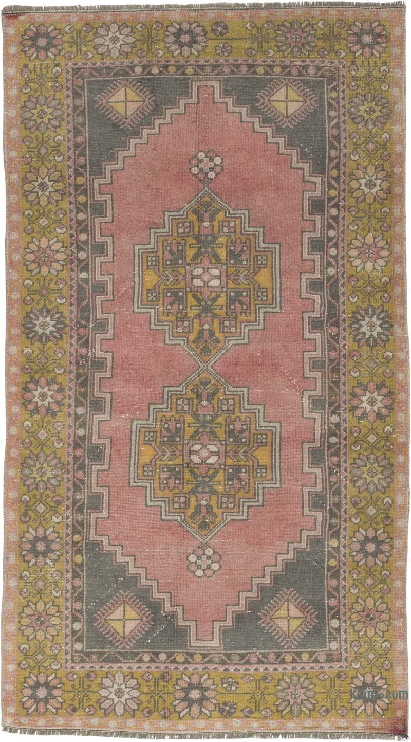 El Dokuma Vintage Halı - 118 cm x 212 cm - K0086517
