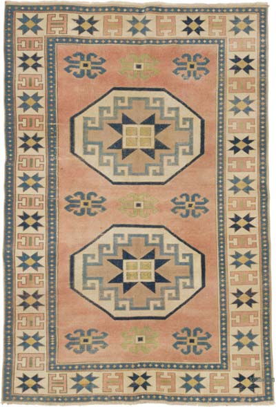 El Dokuma Vintage Halı - 152 cm x 222 cm