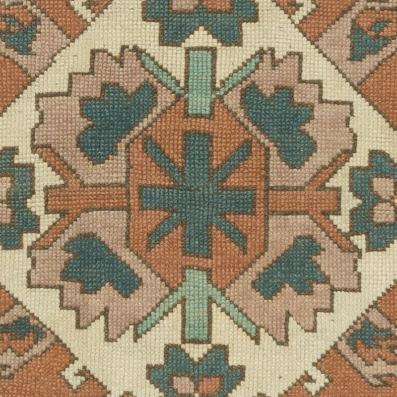 El Dokuma Vintage Halı - 102 cm x 90 cm - K0086520