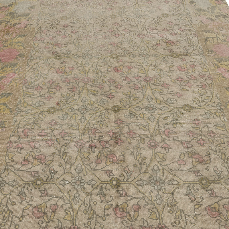 Alfombra Vintage Turca Anudada a Mano - 145 cm x 238 cm - K0086524