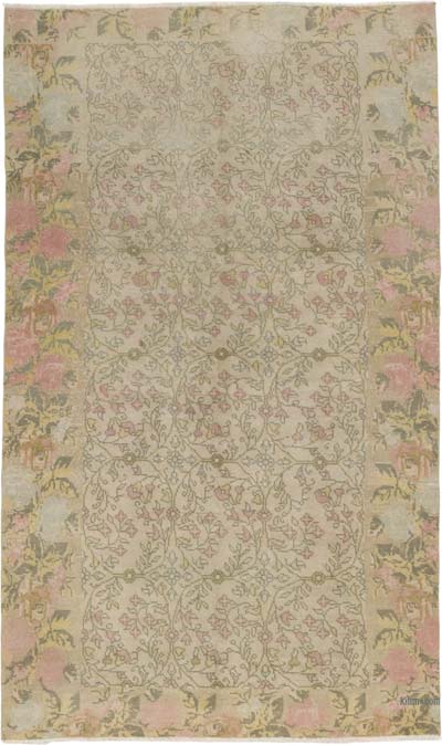 Alfombra Vintage Turca Anudada a Mano - 145 cm x 238 cm