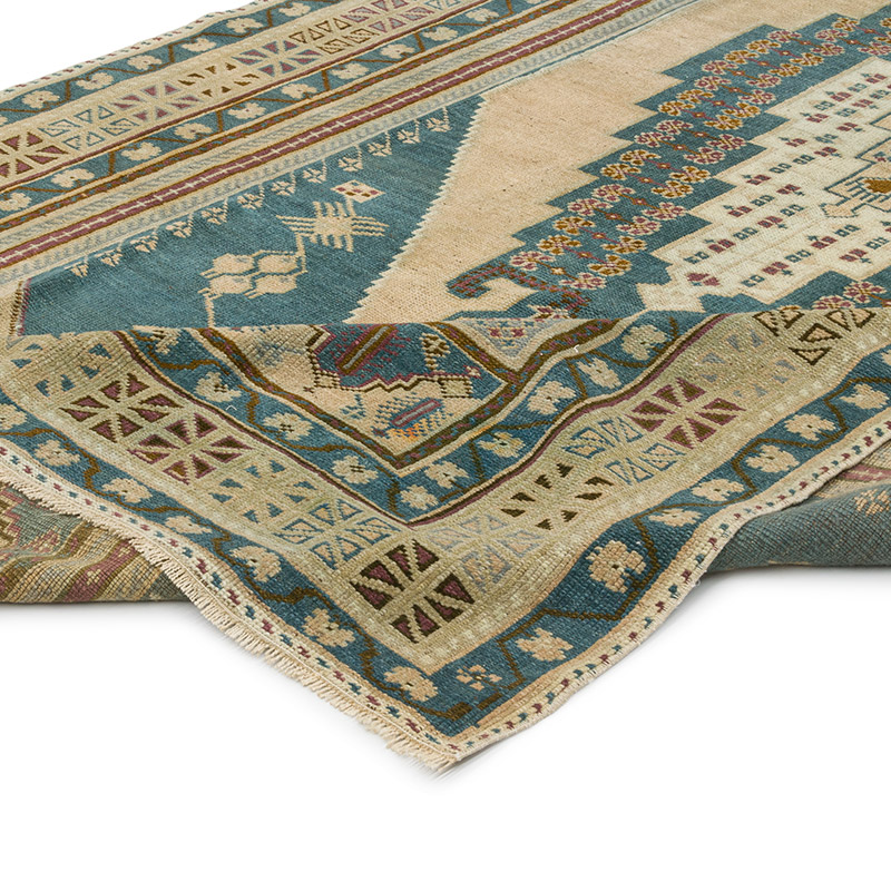 Vintage Turkish Hand-Knotted Rug - 5' 9" x 10' 3" (69" x 123") - K0086525