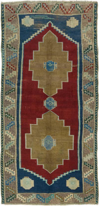 El Dokuma Vintage Hali - 145 cm x 302 cm