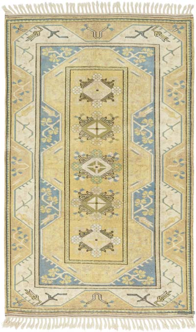 Vintage Turkish Hand-Knotted Rug - 3' 11" x 6' 4" (47" x 76")