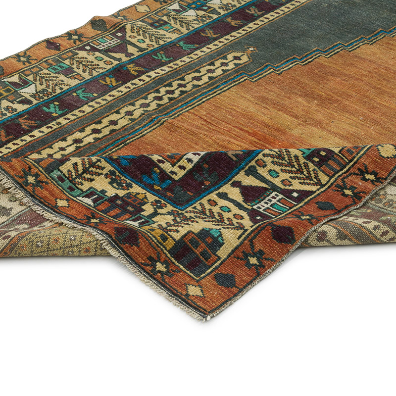 El Dokuma Vintage Halı - 118 cm x 180 cm - K0086529