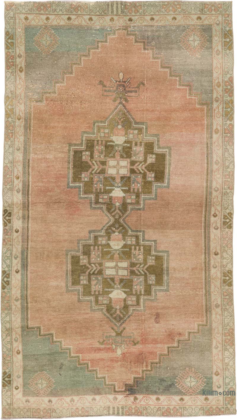 Vintage Turkish Hand-Knotted Rug - 3' 4" x 6'  (40" x 72") - K0086535