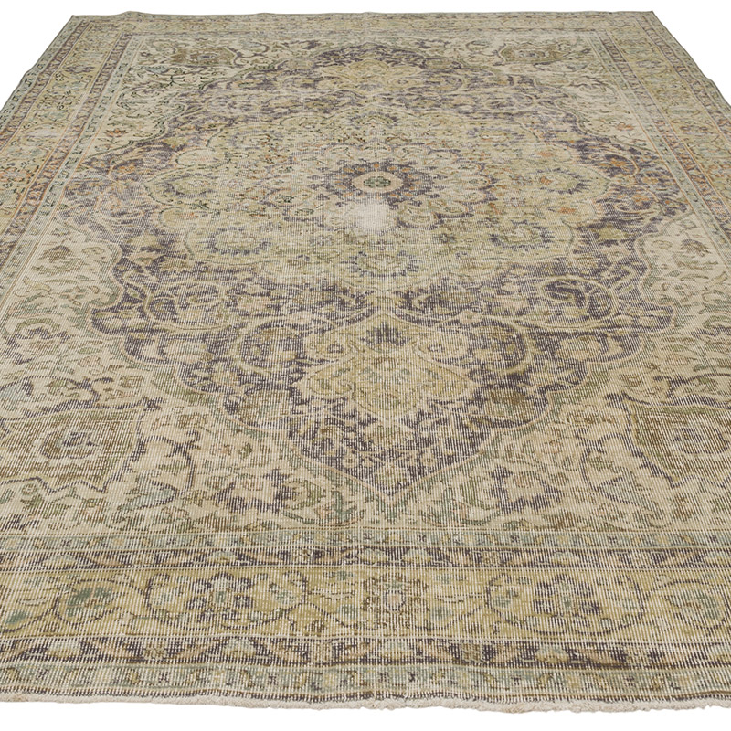 Vintage Turkish Hand-Knotted Rug - 6' 7" x 10'  (79" x 120") - K0086739