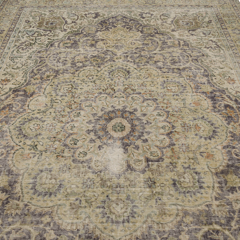 Vintage Turkish Hand-Knotted Rug - 6' 7" x 10'  (79" x 120") - K0086739