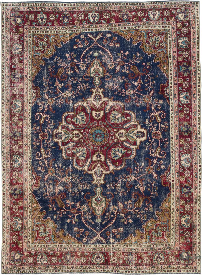 Vintage Turkish Hand-Knotted Rug - 6' 9" x 9' 3" (81" x 111") - K0086741