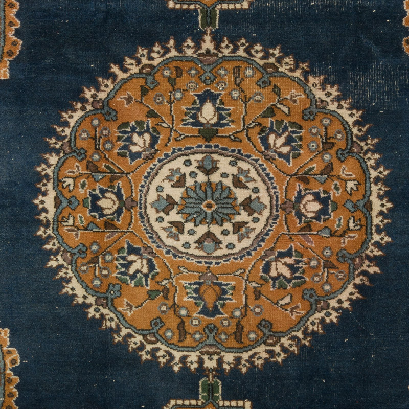 Vintage Turkish Hand-Knotted Rug - 7' 1" x 10' 5" (85" x 125") - K0086744
