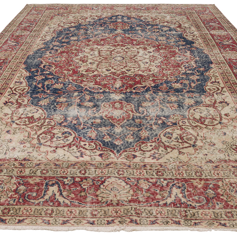 Alfombra Vintage Turca Anudada a Mano - 210 cm x 316 cm - K0086745