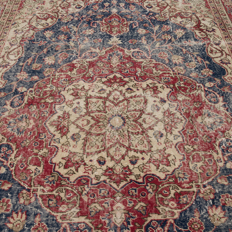 Alfombra Vintage Turca Anudada a Mano - 210 cm x 316 cm - K0086745