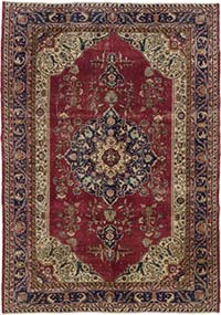 Alfombra Vintage Turca Anudada a Mano - 216 cm x 306 cm