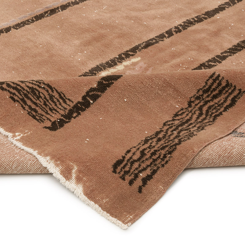 Alfombra Vintage Turca Anudada a Mano - 198 cm x 300 cm - K0086748