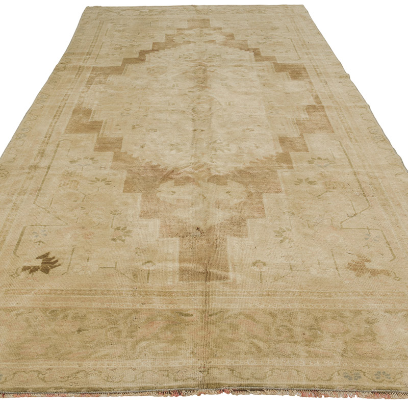 Alfombra Vintage Turca Anudada a Mano - 151 cm x 330 cm - K0086750
