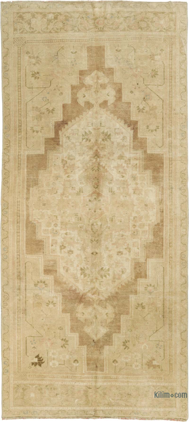 Alfombra Vintage Turca Anudada a Mano - 151 cm x 330 cm - K0086750