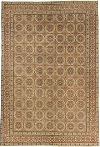 Vintage Turkish Hand-Knotted Rug - 6' 5" x 9' 4" (77" x 112")