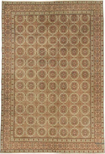 Vintage Turkish Hand-Knotted Rug - 6' 5" x 9' 4" (77" x 112")