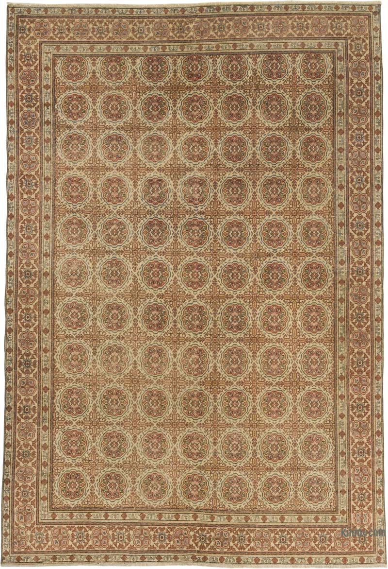 Vintage Turkish Hand-Knotted Rug - 6' 5" x 9' 4" (77" x 112") - K0086754
