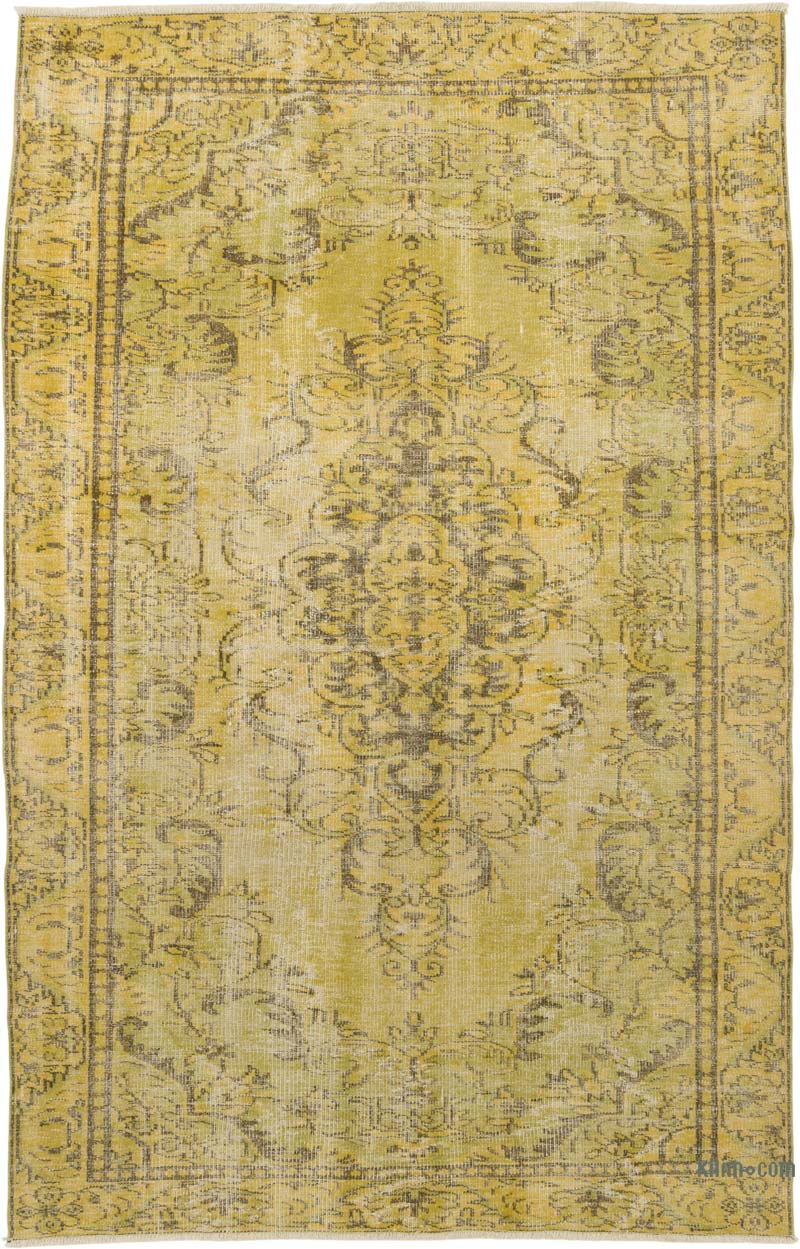 Vintage Turkish Hand-Knotted Rug - 6'  x 9' 3" (72" x 111") - K0086755