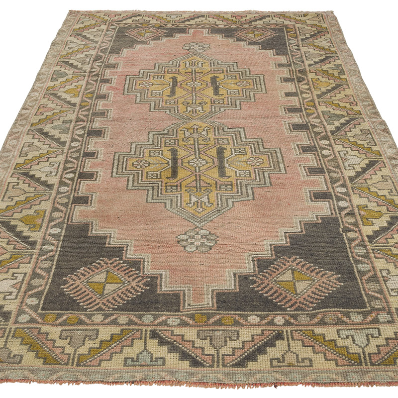 Vintage Turkish Hand-Knotted Rug - 3' 9" x 6' 11" (45" x 83") - K0086756