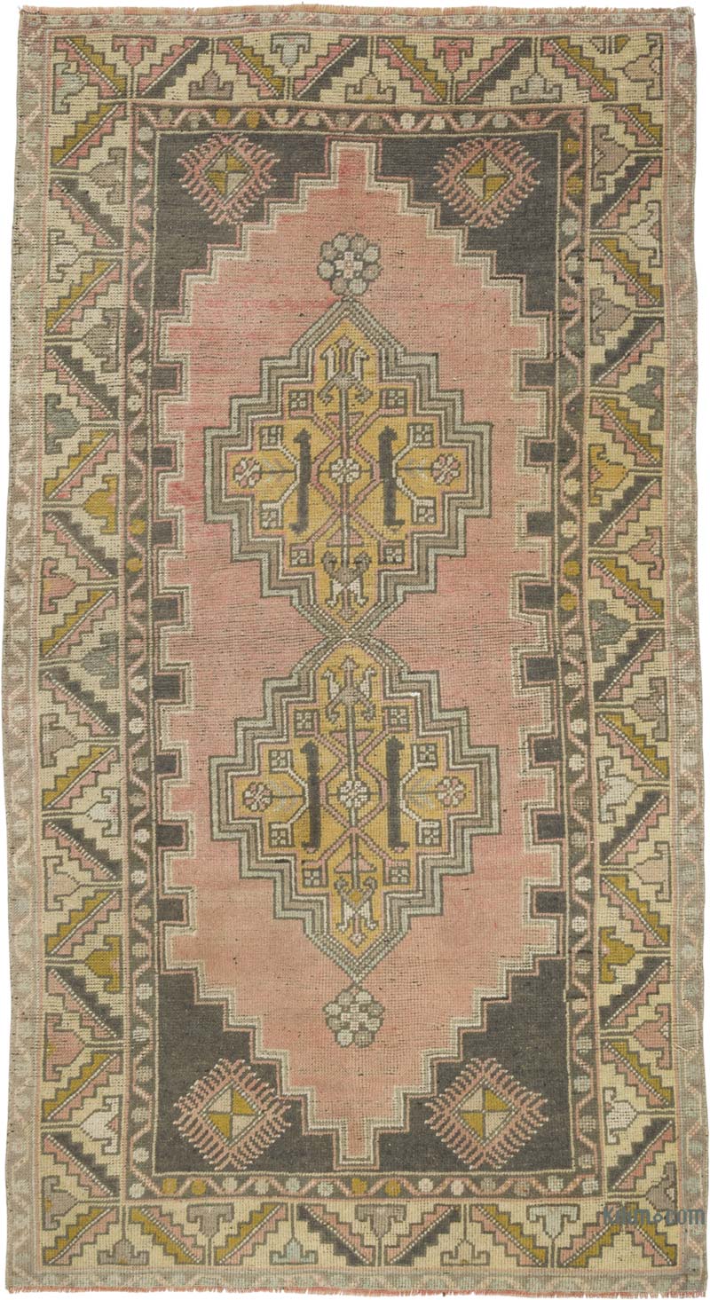 Vintage Turkish Hand-Knotted Rug - 3' 9" x 6' 11" (45" x 83") - K0086756