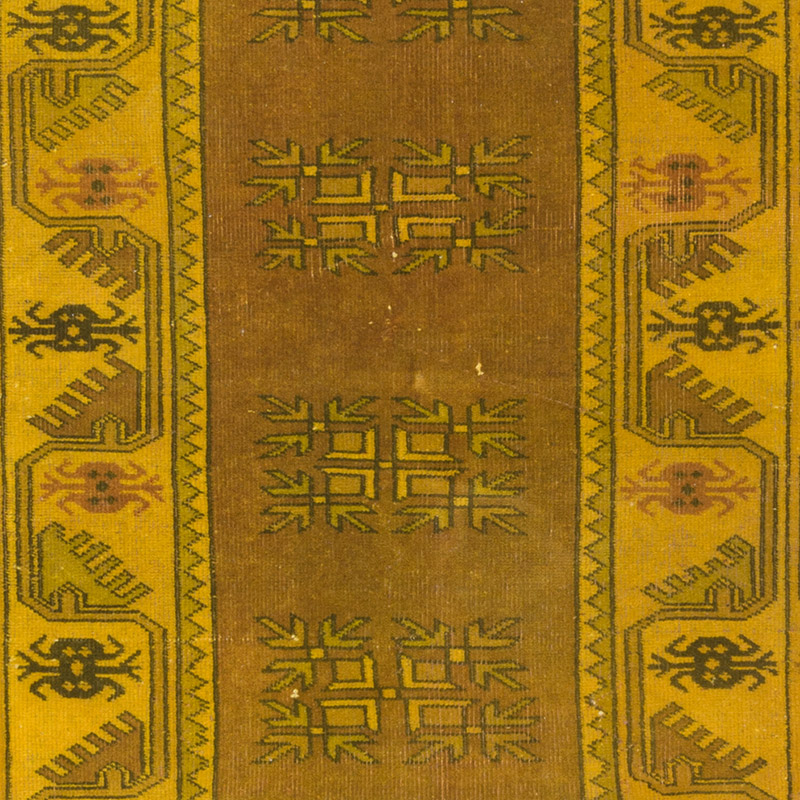 Alfombra Turca Vintage Sobre-teñida - K0086759