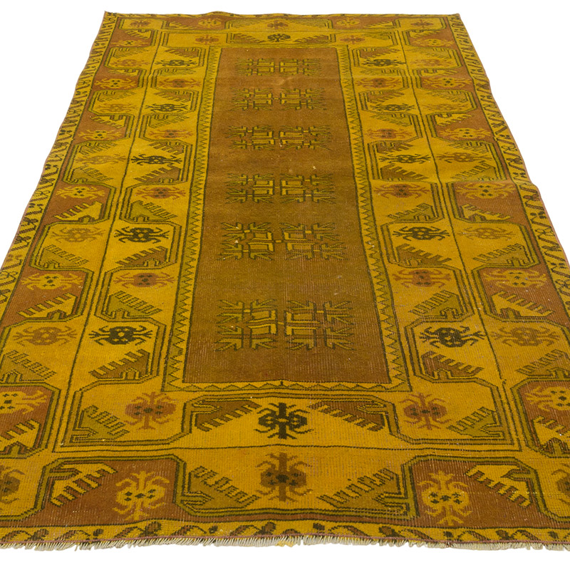 Alfombra Turca Vintage Sobre-teñida - K0086759