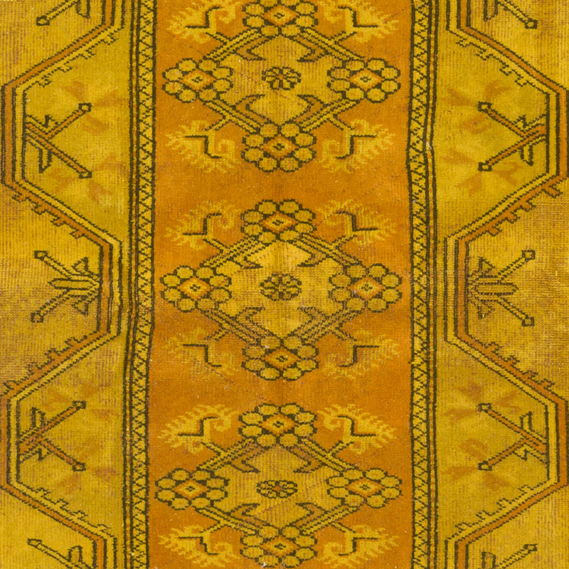 Alfombra Turca Vintage Sobre-teñida - K0086760