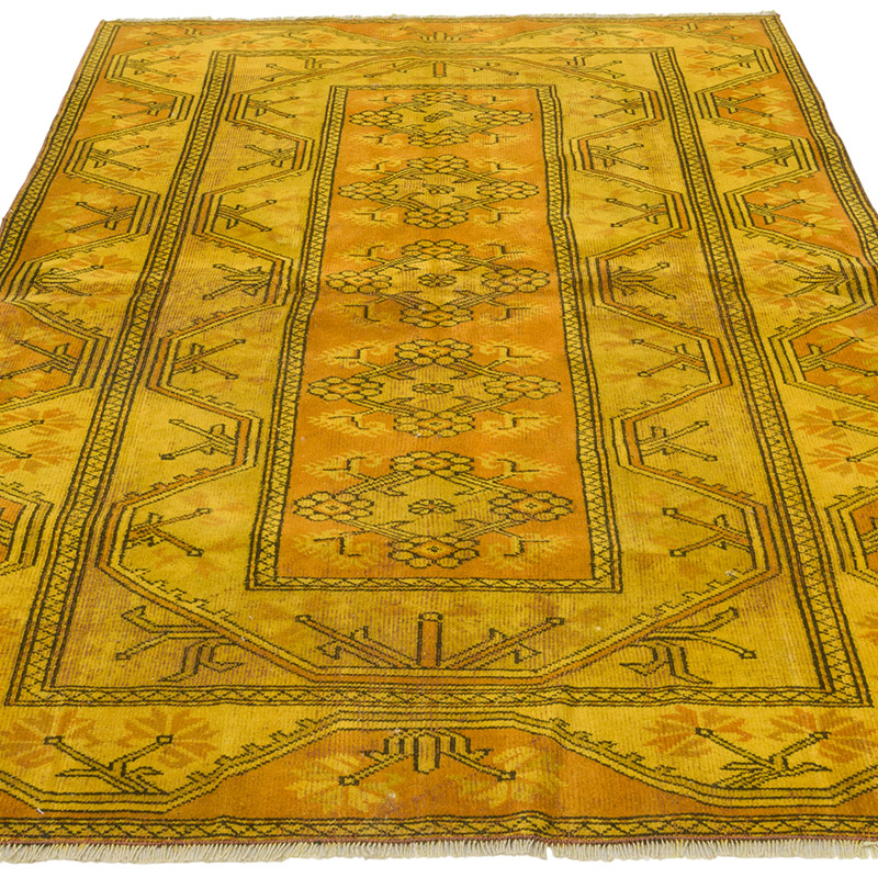 Alfombra Turca Vintage Sobre-teñida - K0086760