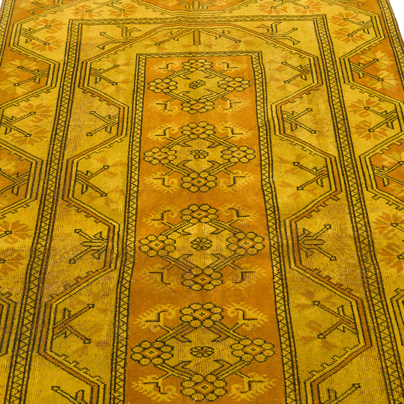 Alfombra Turca Vintage Sobre-teñida - K0086760