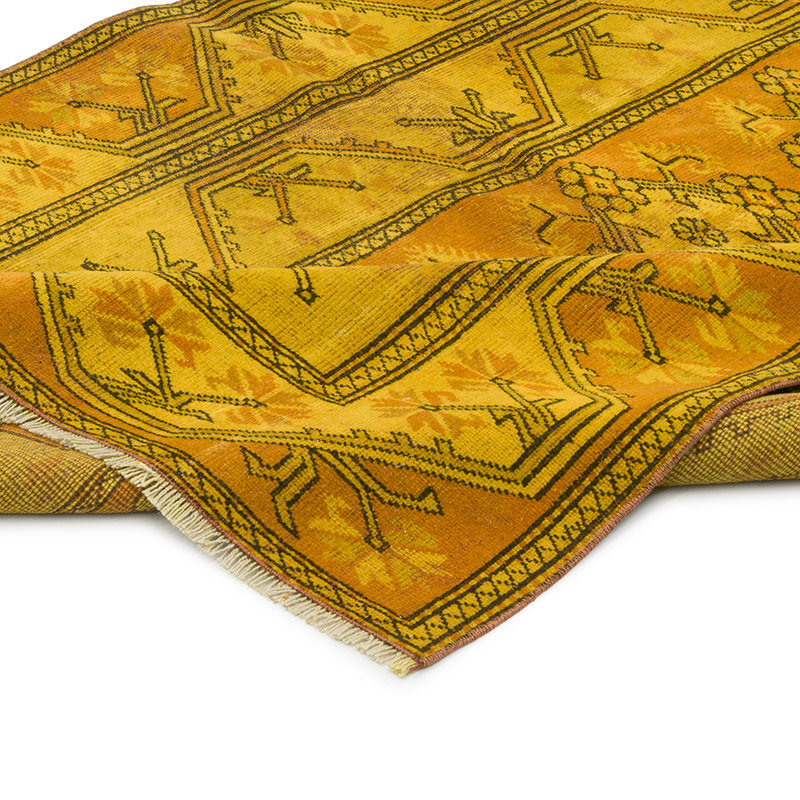 Alfombra Turca Vintage Sobre-teñida - K0086760