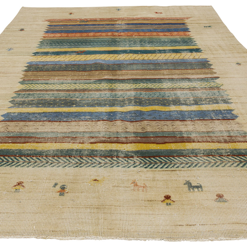 Vintage Turkish Hand-Knotted Rug - 6' 2" x 9' 4" (74" x 112") - K0086764