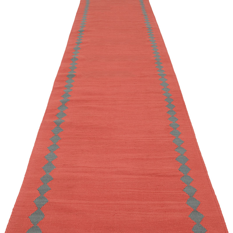 Yeni Kök Boya El Dokuma Yolluk Kilim - 82 cm x 854 cm - K0086766
