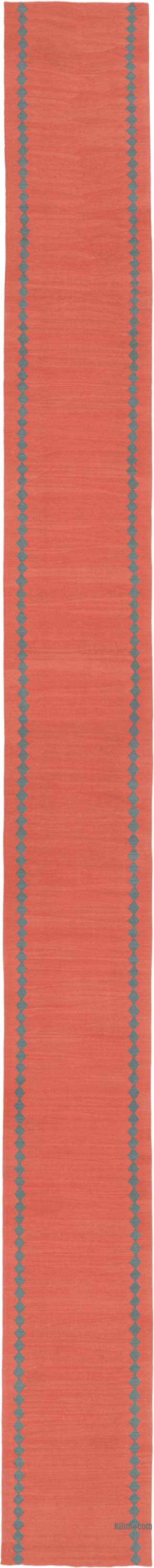 Yeni Kök Boya El Dokuma Yolluk Kilim - 82 cm x 854 cm