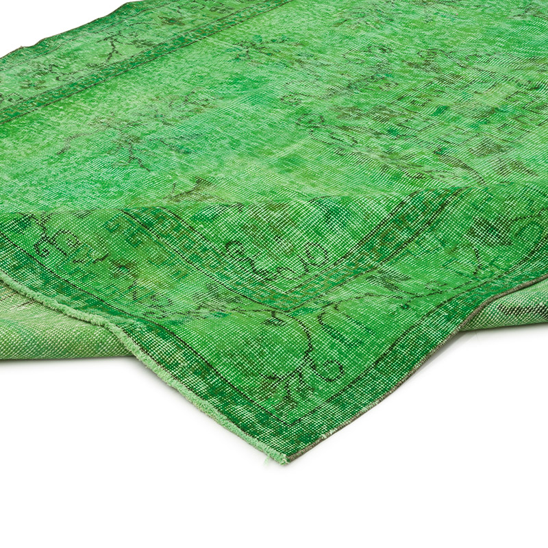 Over-dyed Vintage Hand-Knotted Turkish Rug - 6' 4" x 10'  (76" x 120") - K0086769
