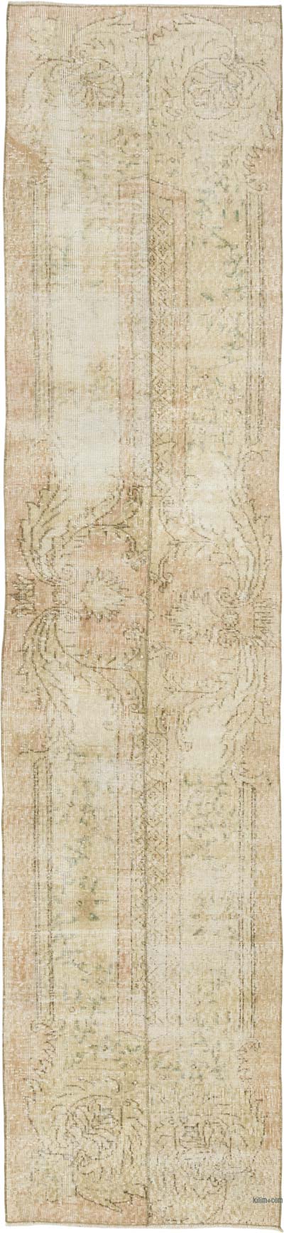 Vintage Turkish Hand-Knotted Runner - 2' 5" x 10' 6" (29" x 126")