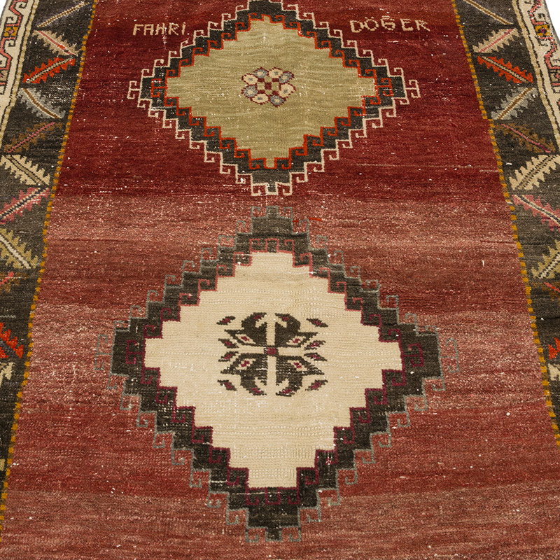 El Dokuma Vintage Hali - 126 cm x 218 cm - K0086773