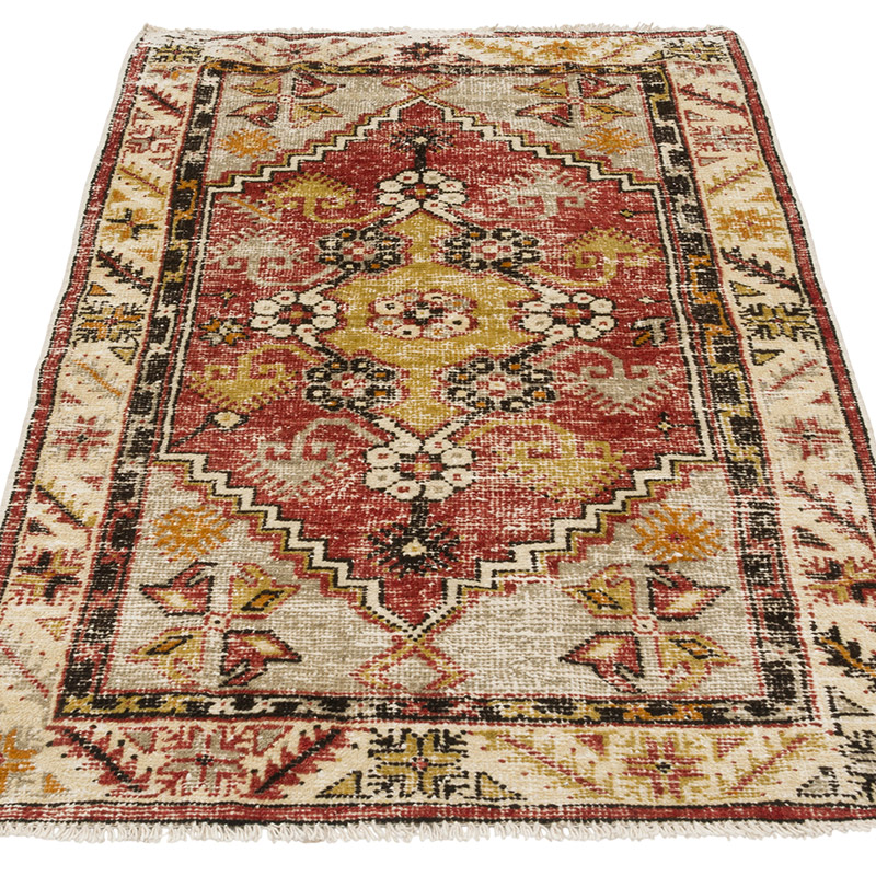 Vintage Turkish Hand-Knotted Rug - 2' 8" x 4' 7" (32" x 55") - K0086778