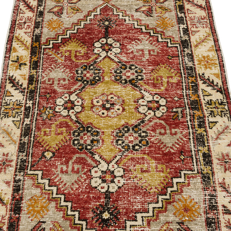 Vintage Turkish Hand-Knotted Rug - 2' 8" x 4' 7" (32" x 55") - K0086778