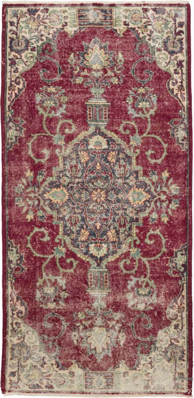El Dokuma Vintage Hali - 105 cm x 216 cm