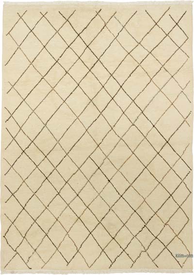 Fas Stili Yeni El Dokuma Tülü - 163 cm x 226 cm