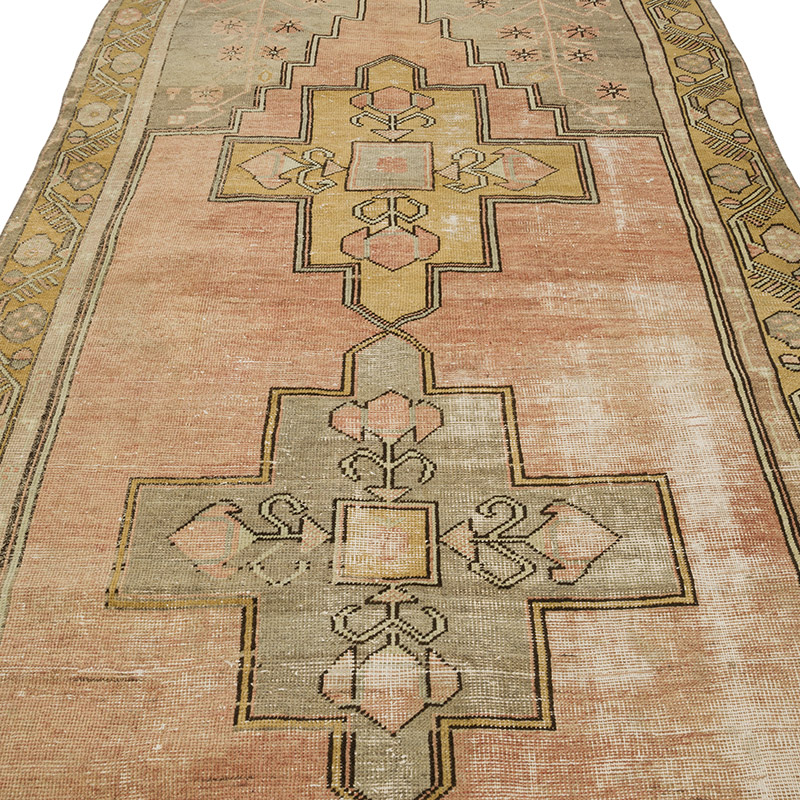 Vintage Turkish Hand-Knotted Rug - 4' 8" x 11' 3" (56" x 135") - K0086784